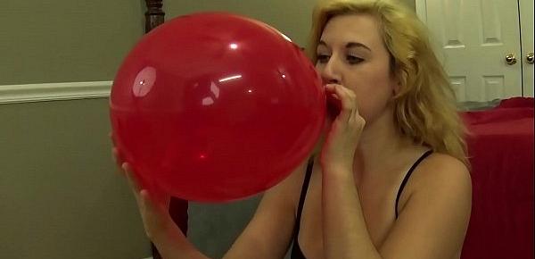  Fifi Foxx Sit to Pop on Balloons